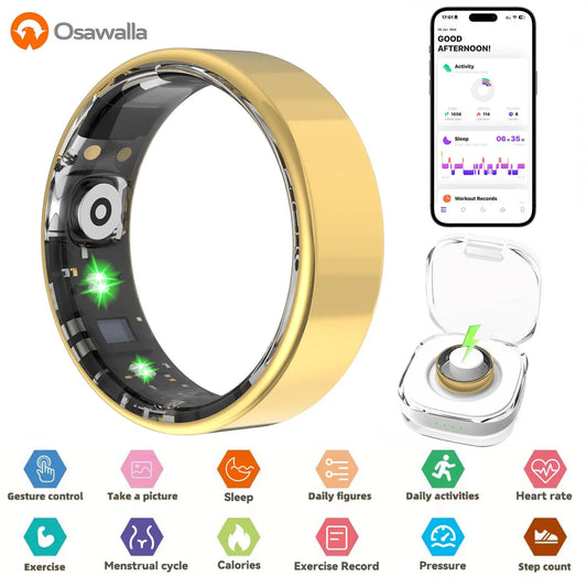 Smart Ring ,No Subscription Fees Health Tracker for Outdoor Sports