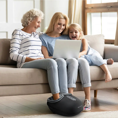 Thermal Foot Massager with Deep Kneading, Air Compression & Foot Rollers