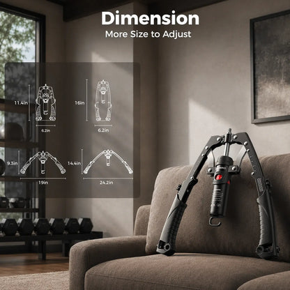 Adjustable Hydraulic Arm Trainer | 22-440lbs Foldable
