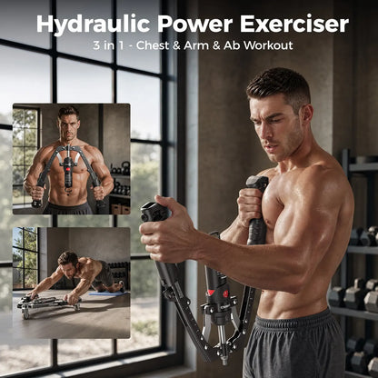 Adjustable Hydraulic Arm Trainer | 22-440lbs Foldable