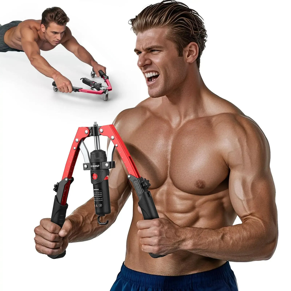 Adjustable Hydraulic Arm Trainer | 22-440lbs Foldable