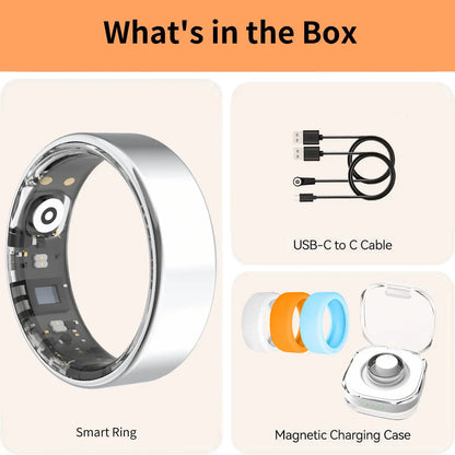 Smart Ring ,No Subscription Fees Health Tracker for Outdoor Sports